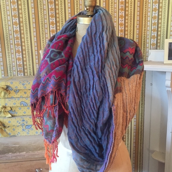 Colorful Thick Cotton Scarf - Picture 2 of 6